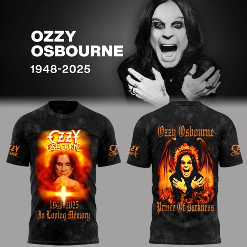 Black Sabbath x Ozzy Osbourne R.I.P The Prince of Darkness T-Shirt
