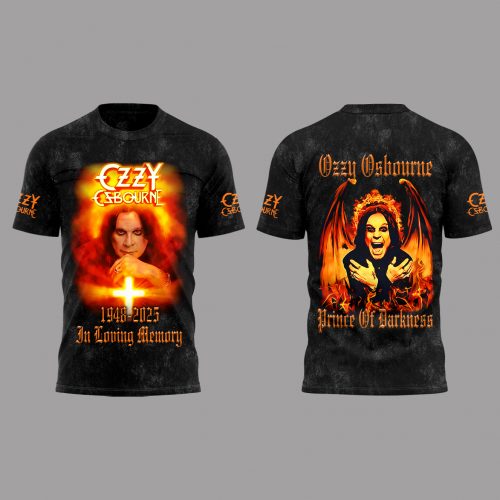 Black Sabbath x Ozzy Osbourne R.I.P The Prince of Darkness T-Shirt