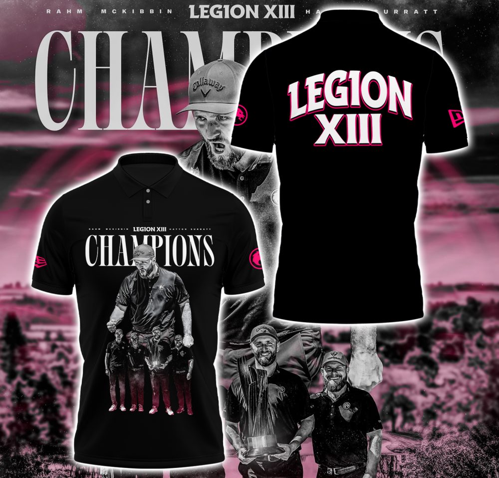 Legion Back-To-Back Champions Limited Edition Polo Shirt – Black