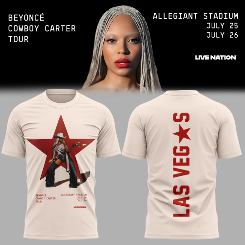 “COWBOY CARTER” Tour Beyonce x Las Vegas Limited Edition 2025 T-Shirt