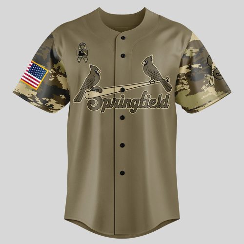 Springfield Cardinals Military Appreciation Night 2025 Baseball Jersey