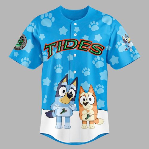Norfolk Tides x Bluey Night 2025 Limited Baseball Jersey