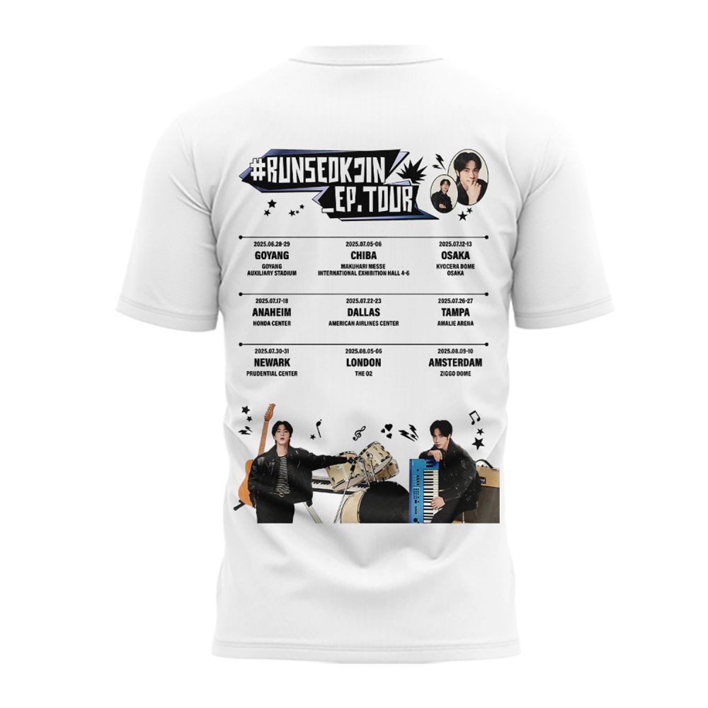 Jin BTS #RUNSEOKJIN_EP.TOUR Limited Edition Shirt
