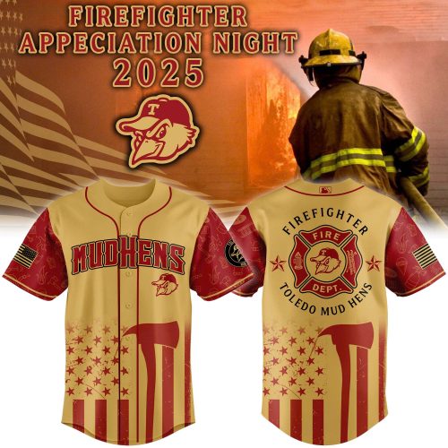 Toledo Mud Hens x Firefighter Appreciation 2025 Baseball Jersey