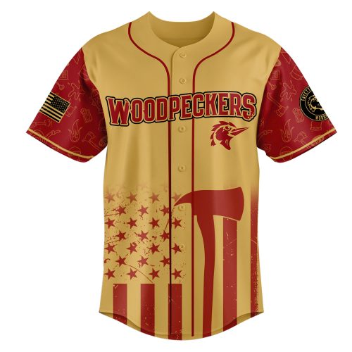 Fayetteville Woodpeckers x Firefighter Appreciation 2025 Baseball Jersey