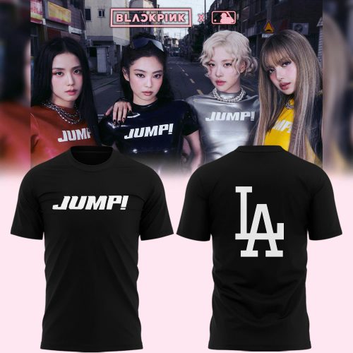 Los Angeles Dodgers x Blackpink “Jump!” For Fans Shirt – Black