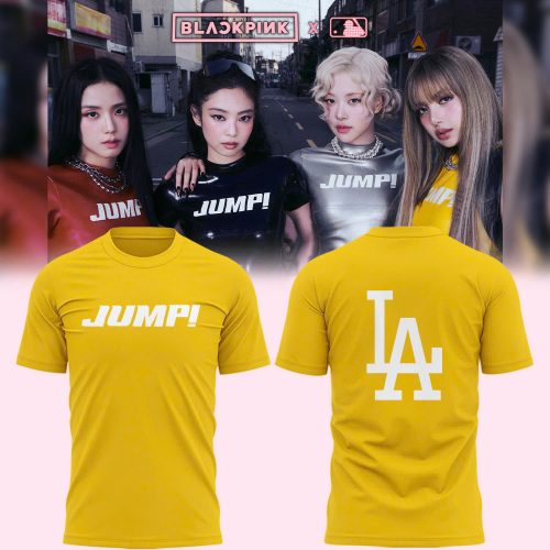 Los Angeles Dodgers x Blackpink “Jump!” For Fans Shirt – Yellow