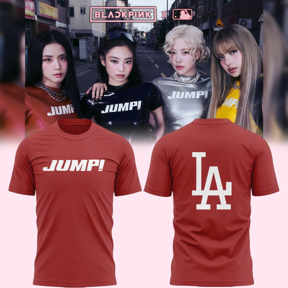 Los Angeles Dodgers x Blackpink “Jump!” For Fans Shirt – Red