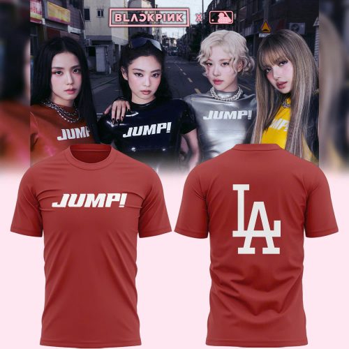 Los Angeles Dodgers x Blackpink “Jump!” For Fans Shirt – Red