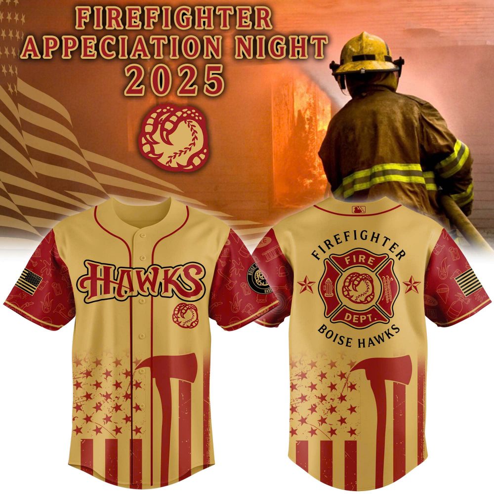 Boise Hawks x Firefighter Appreciation 2025 Baseball Jersey