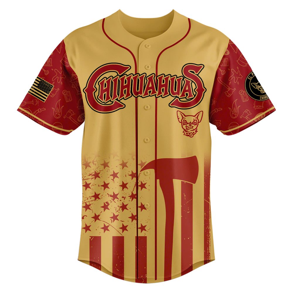 El Paso Chihuahuas x Firefighter Appreciation 2025 Baseball Jersey