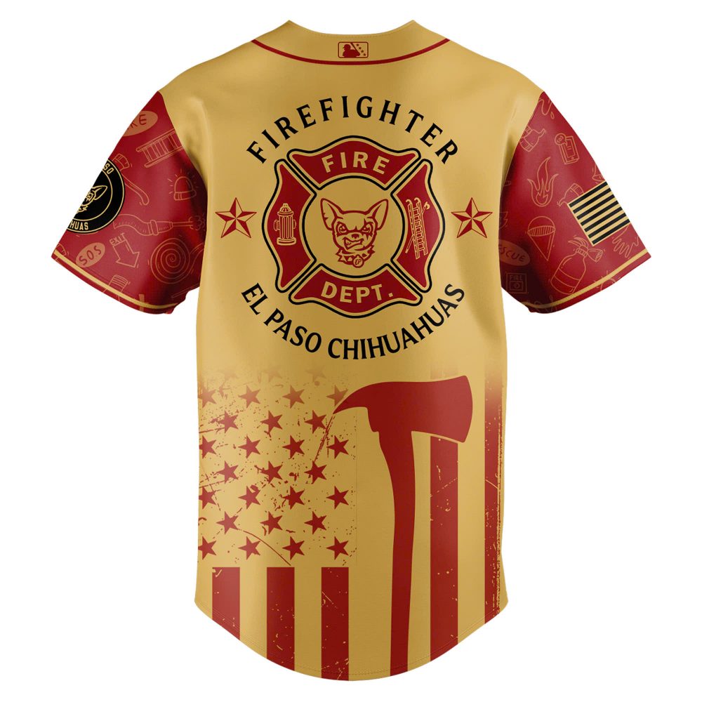 El Paso Chihuahuas x Firefighter Appreciation 2025 Baseball Jersey