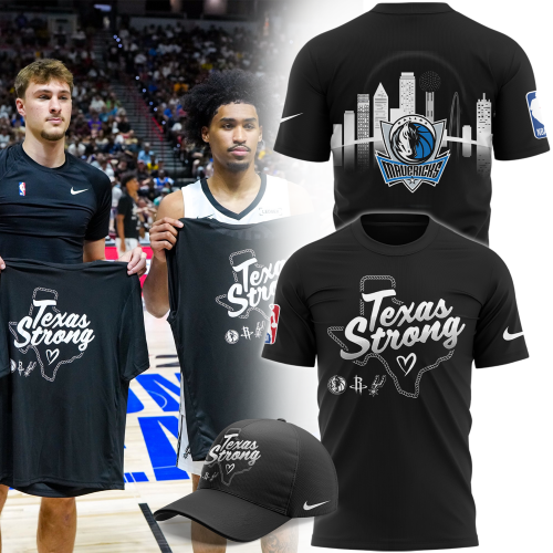 Dallas Mavericks Tesxas Strong T-Shirt Limited Edition – Black