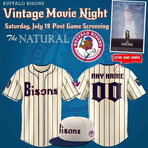 Buffalo Bisons Vintage Movie Night The Natural Limited Baseball Jersey