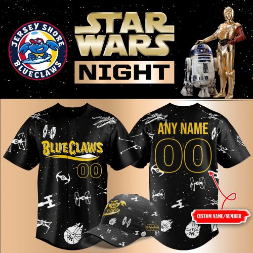 Jersey Shore BlueClaws x Star Wars Night 2025 Baseball Jersey