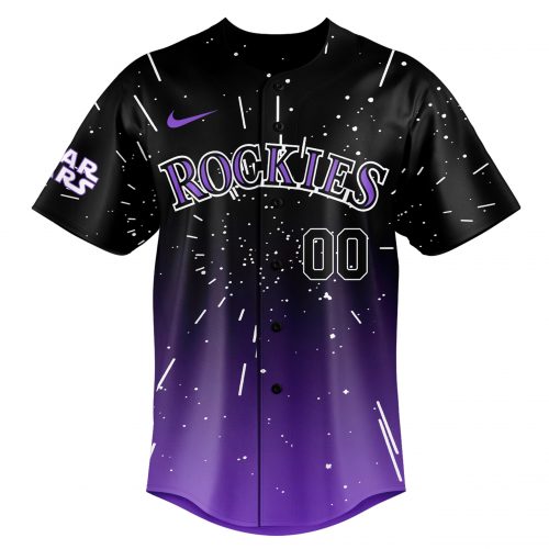 Colorado Rockies 2025 Star Wars Night Custom Name Baseball Jersey