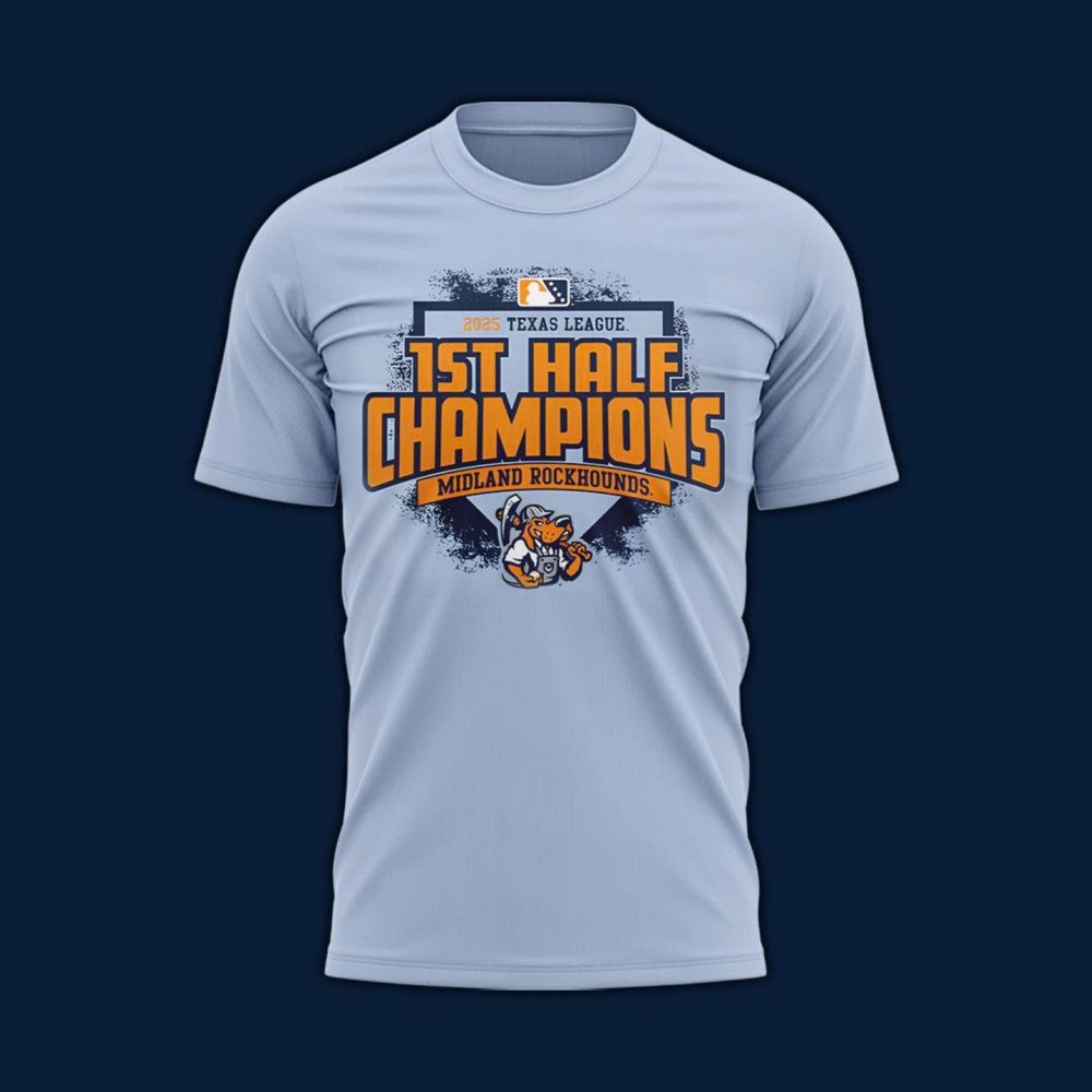 Midland RockHounds 1st Half Champions 2025 Texas League Tee