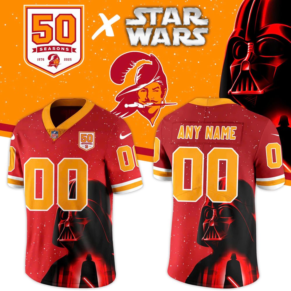 Tampa Bay Buccaneers Game x Star Wars 2025 Football Jersey