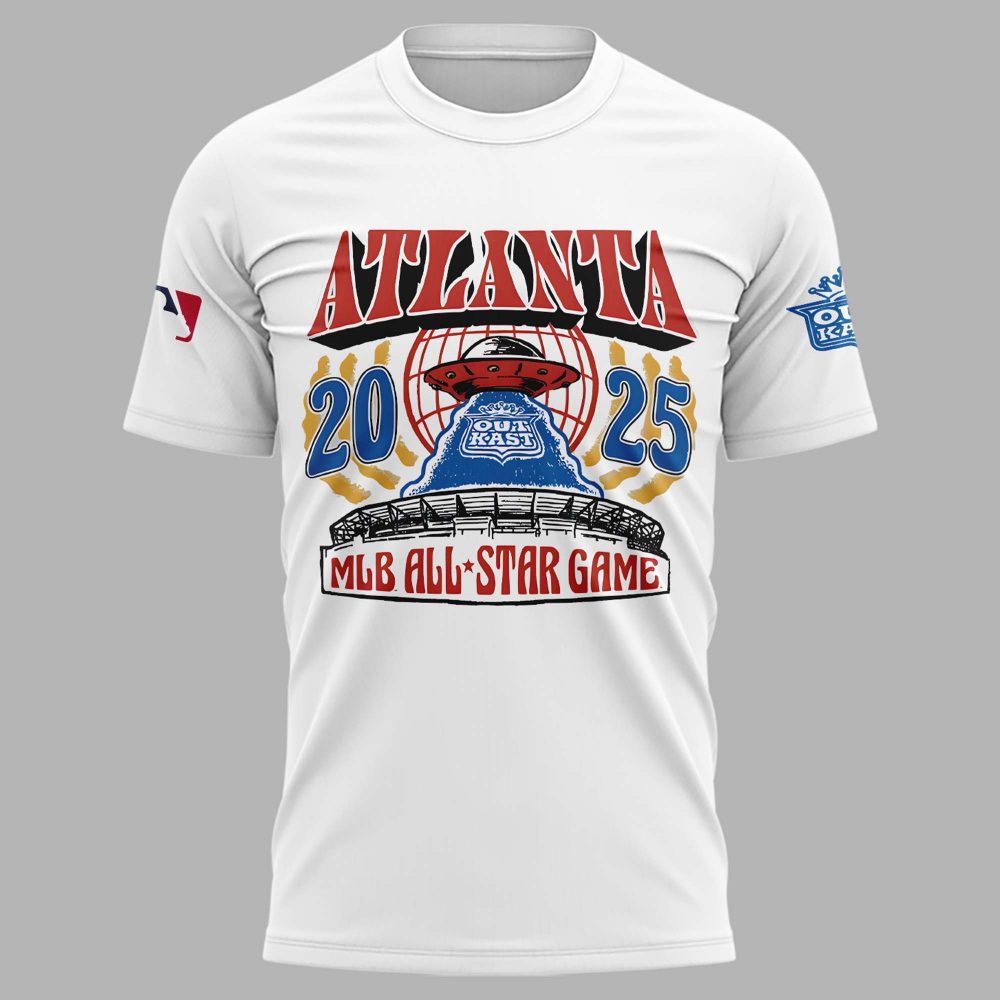 Atlanta Braves x Outkast Homage White 2025 MLB All-Star Game Tri-Blend T-Shirt