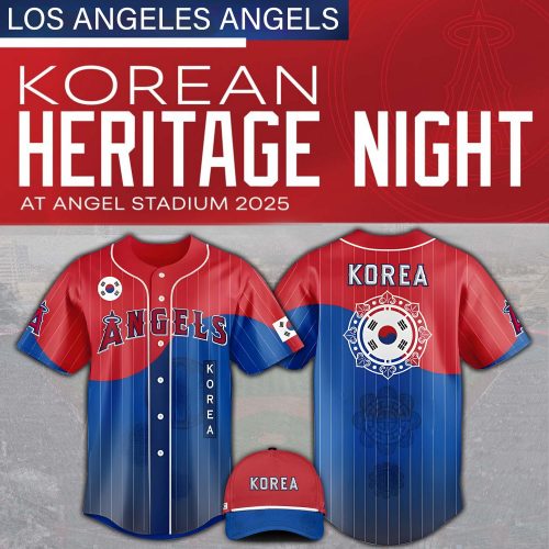 Los Angeles Angels x Korean Heritage Night 2025 Limited Baseball Jersey