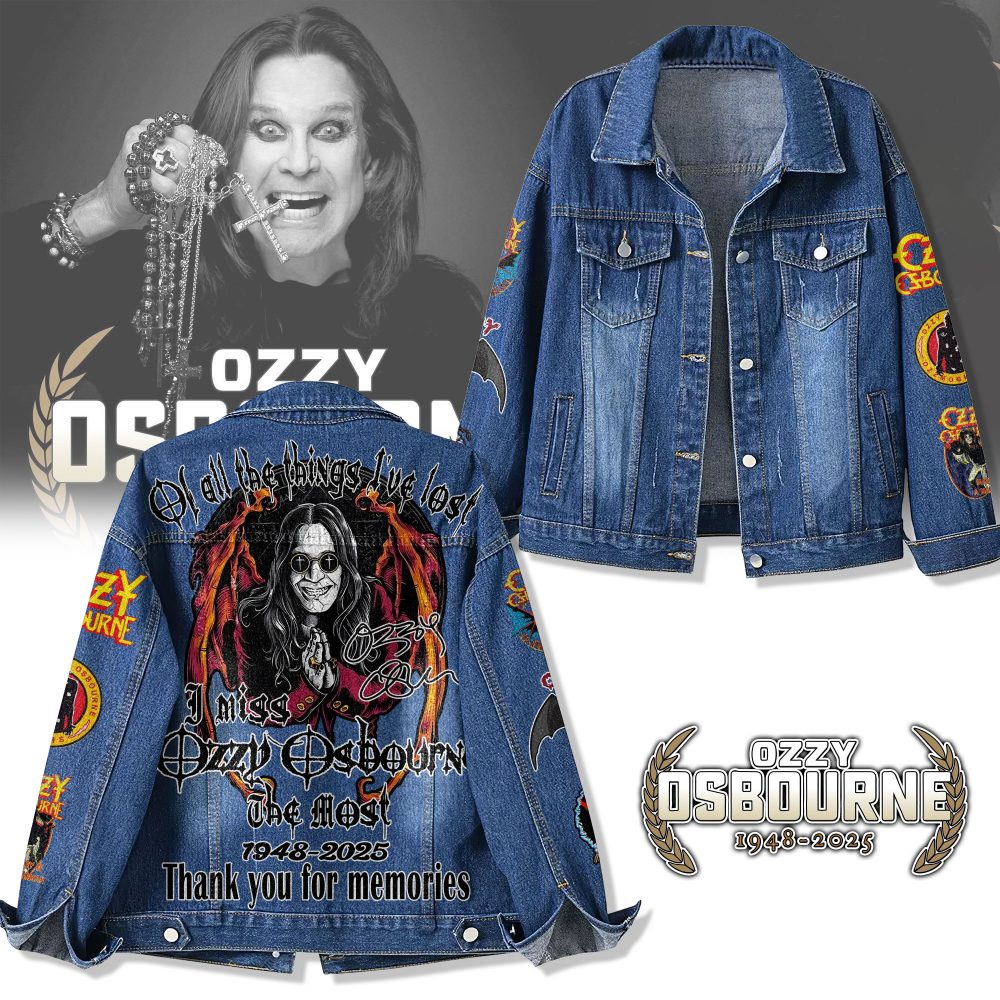 Ozzy Osbourne Thank you for the Memories Denim Jacket
