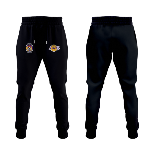 Monkey D. Luffy One Piece The Lakers NBA Black Hoodie Set Custom