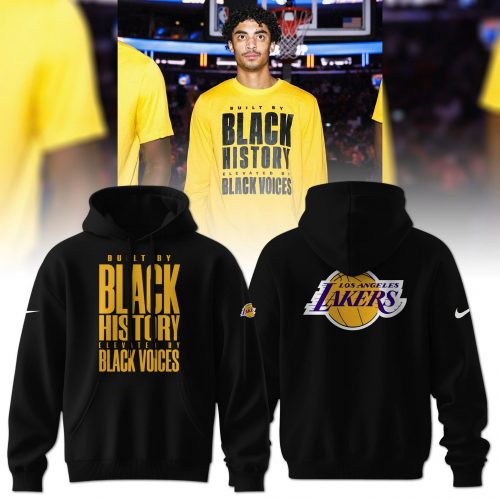 NBA Los Angeles Lakers History Month Hoodie Set Custom