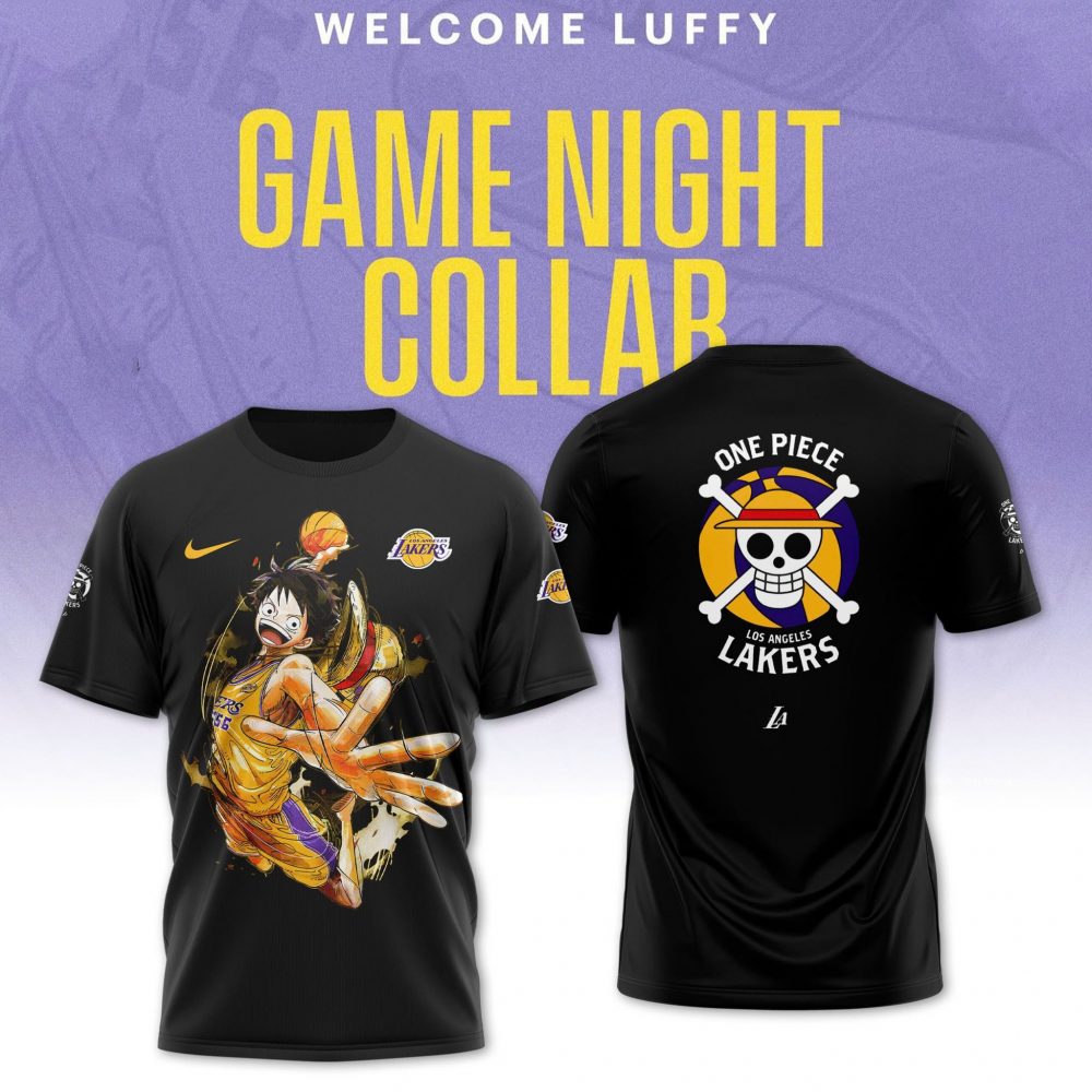 Luffy Are Joining The Lakers NBA Custom T-shirt
