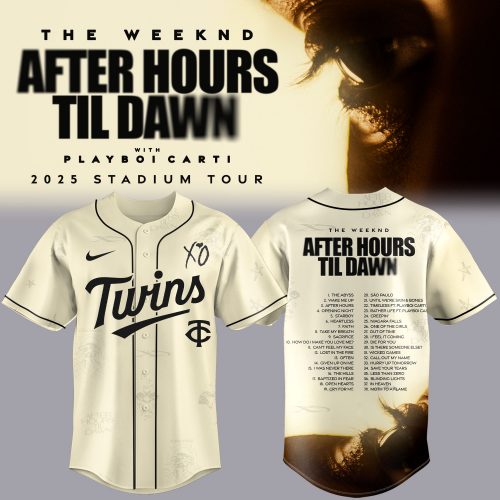 Minnesota Twinsx The Weeknd After Hours Til Dawn 2025 Jersey