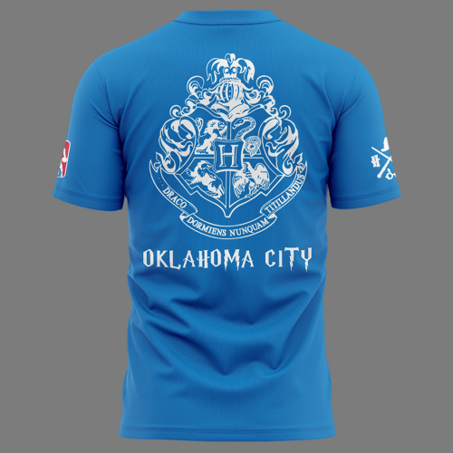 Oklahoma City Thunder x Harry Potter Night Blue Shirt 2025