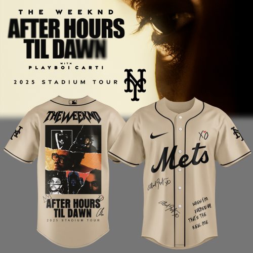 New York Mets x The Weeknd After Hours Till Dawn Tour 2025 Jersey