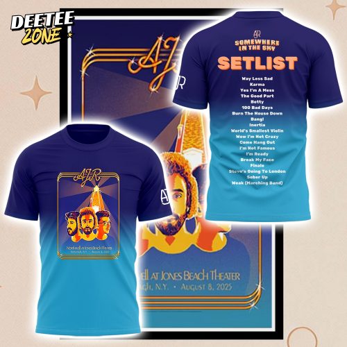 AJR Tour 2025 Setlist Special Shirt