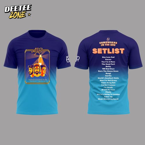 AJR Tour 2025 Setlist Special Shirt