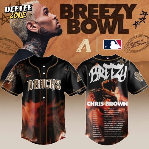 Arizona Diamondbacks x Chris Brown “Breezy Bowl XX Stadium World Tour” 2025 Jersey Editions Limited