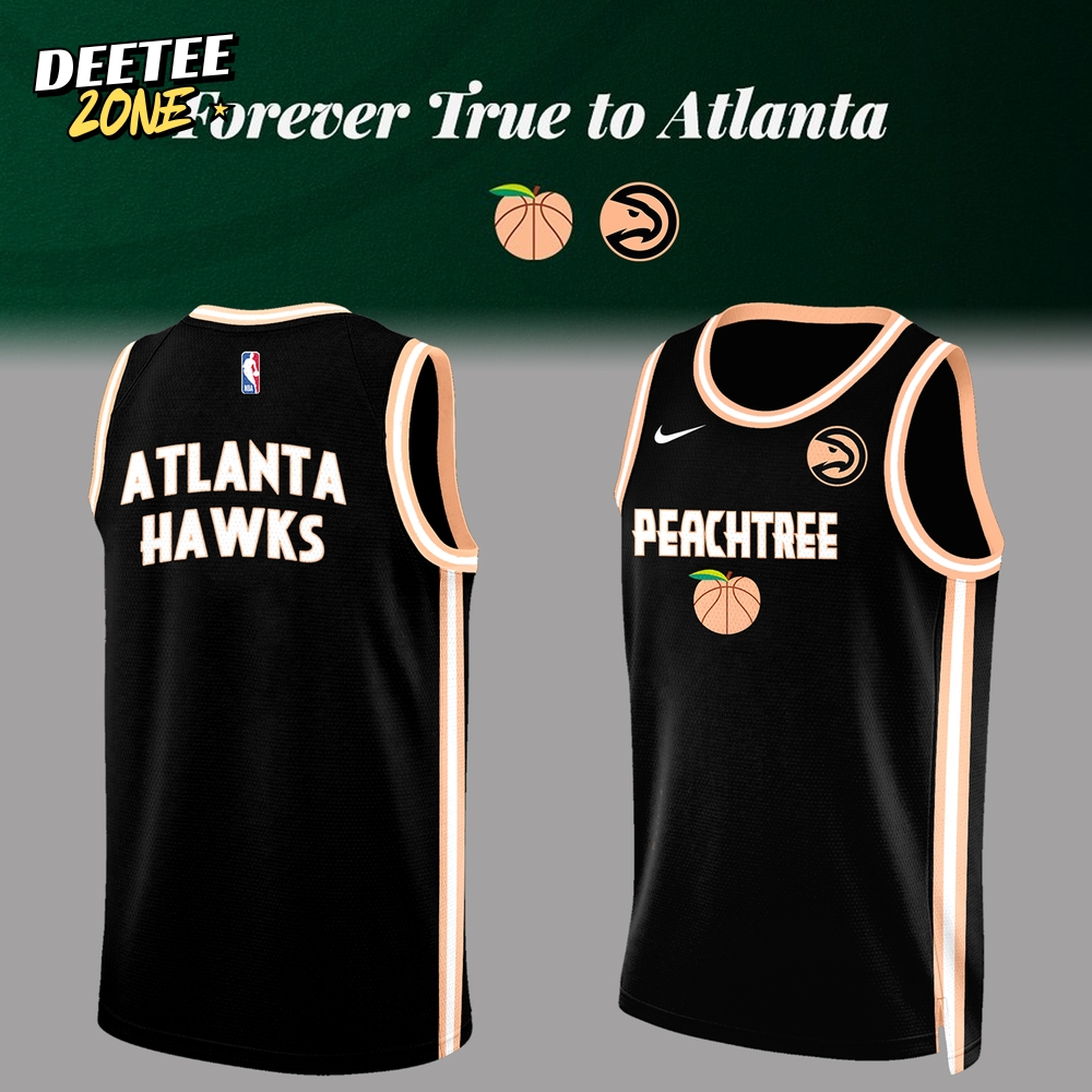 Atlanta Hawks "Peachtree" Forever True to Atlanta Basketball Jersey