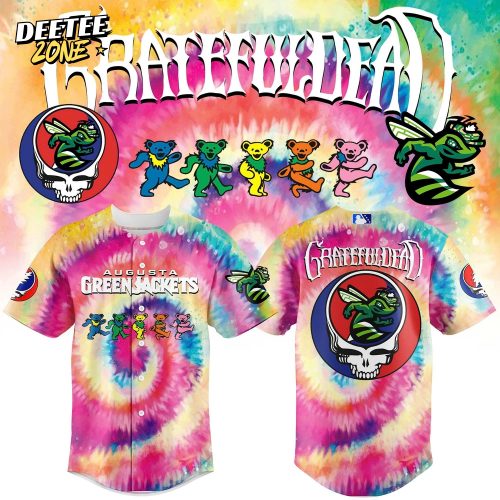 Augusta GreenJackets x Grateful Dead Night Baseball Jersey