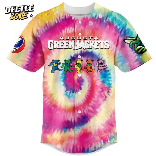 Augusta GreenJackets x Grateful Dead Night Baseball Jersey