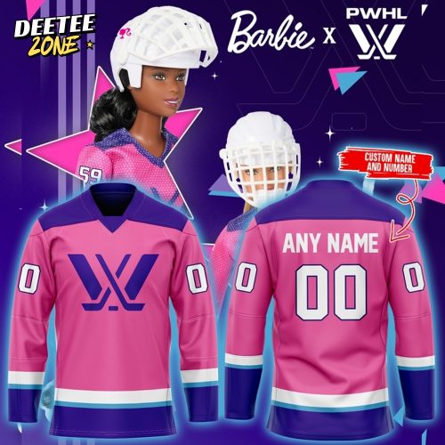 Barbie x PWHL Perfect gift for fans 2025 Hockey Jersey