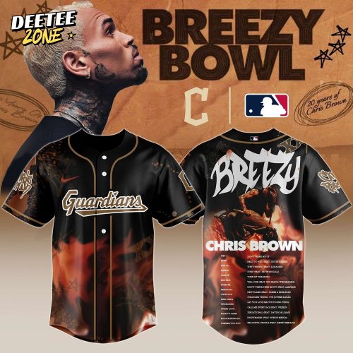 Cleveland Guardians x Chris Brown “Breezy Bowl XX Stadium World Tour” 2025 Jersey Editions Limited