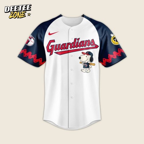 Cleveland Guardians x Peanuts Night Baseball Jersey 2025
