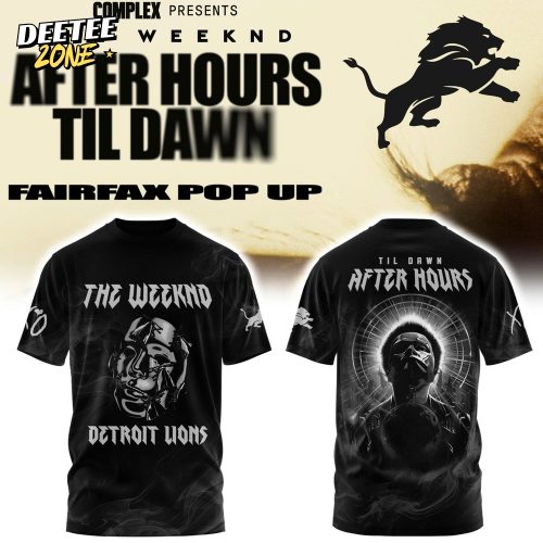 Detroit Lions x The Weeknd After Hours Til Dawn Tshirt