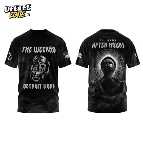 Detroit Lions x The Weeknd After Hours Til Dawn Tshirt