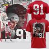 Detroit Red Wings x Sergei Fedorov Signature Black Shirt