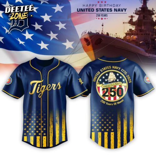 Detroit Tigers X U.S. Navy Birthday 250th-3D Baseball Jersey