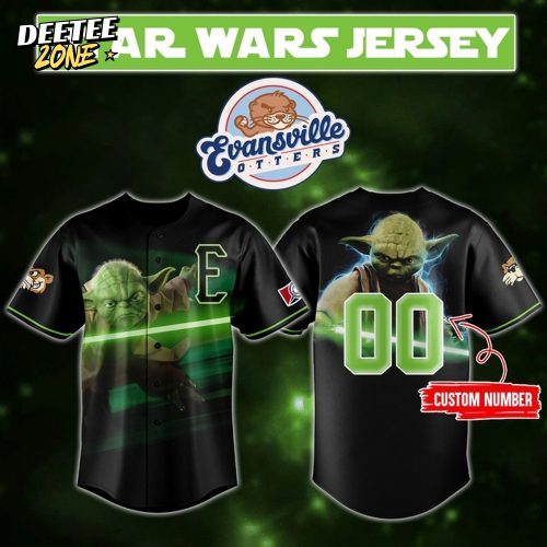 Evansville Otters Star Wars Night 2025 Custom Baseball Jersey