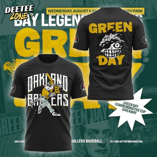 Green Day x Oakland Ballers Special Tshirt – Black