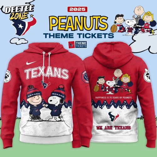 Houston Texans x Peanuts Limited Edition 2025 Hoodie Set