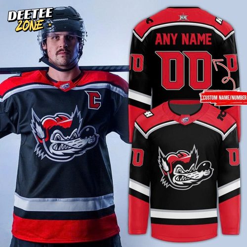 Huntsville Havoc Special New 2025 Black Custom Hockey Jersey