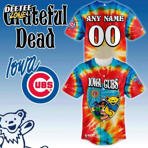 Iowa Cubs x Grateful Dead Night 2025 Baseball Jersey
