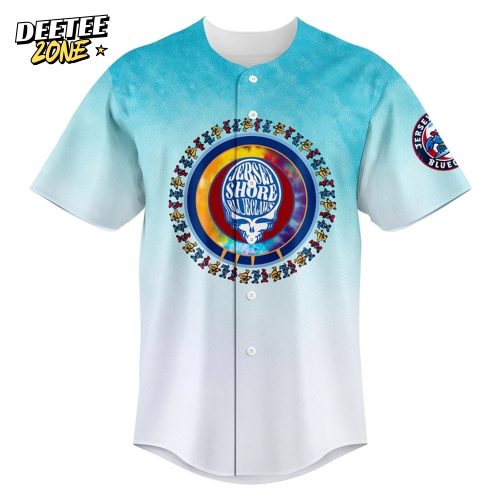Jersey Shore BlueClaws x Grateful Dead Night 2025 Custom Baseball Jersey